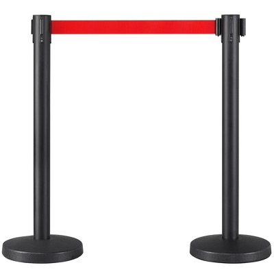 Yaheetech Retractable Belt Stanchion Set for Queuing Lines Crowd Control Barriers