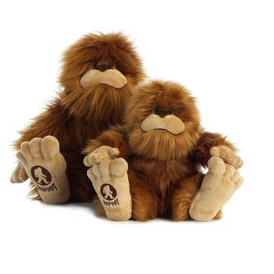 Aurora Large Big Foot Fantasy Mysterious Stuffed Animal Brown 16.5"