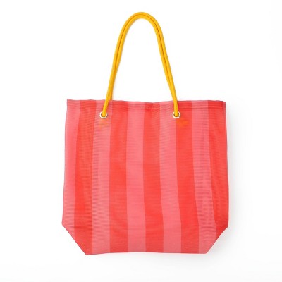 Mesh Bag Dark Pink Stripe - Bullseye's Playground™