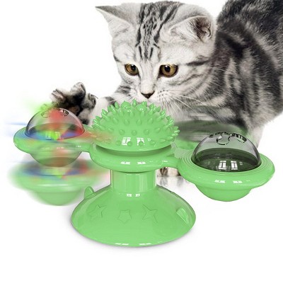 Pet Life Windmill Rotating Suction Cup Spinning Cat Toy
