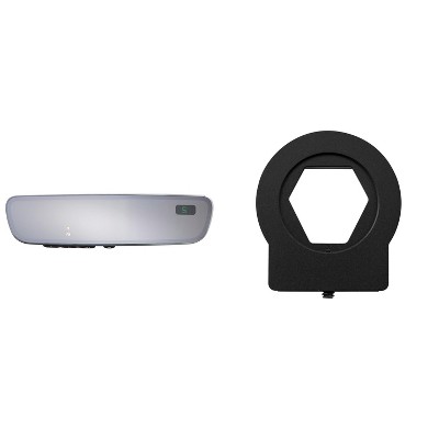 Advent ADVGENFL85EXP Gentex Frameless Auto Dimming Rear View Mirror with Compass and Homelink with Advent GENMM2 Gentex Dodge/Ford Mirror Mount