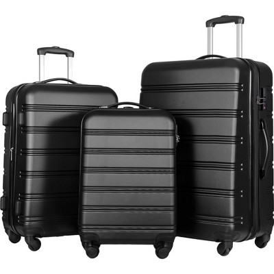 ORRD 3-Piece Hardside Spinner Luggage Set (20"+24"+28") w/TSA Lock - Durable Lightweight Suitcase