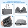 GARPROVM Foldable 42L Utility Storage Bag with Removable Shoulder Strap Gray - 3 of 4