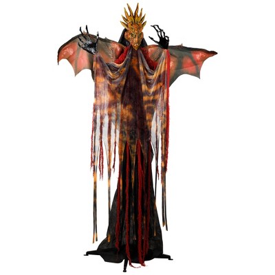 Northlight Lighted and Animated Standing Dragon Man with Sound Halloween Figure - 5.75'