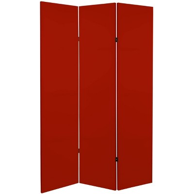 6" Double Sided Solid Canvas Room Divider - Oriental Furniture
