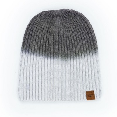 Britt's Knits Women's Double Dip Beanie Cozy Stylish Trendy Rib Knitted Soft Warm Hat