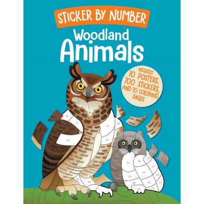 Sticker by Number: Woodland Animals - by  Weldon Owen (Paperback)
