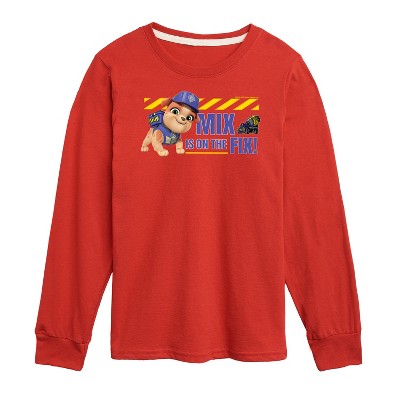 Boys' - Paw Patrol - Rubble & Crew Long Sleeve Graphic T-Shirt