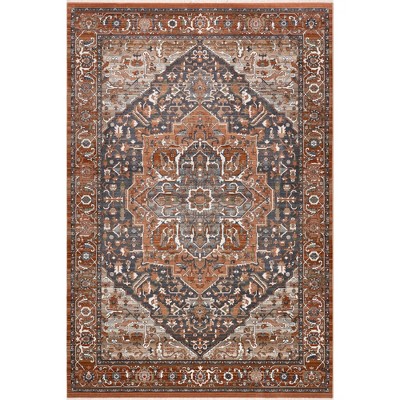 Nuloom Oliveira Floral Medallion Fringe Indoor Area Rug