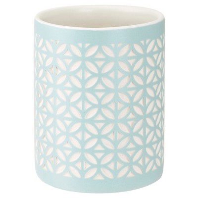 Allure Felix Tumbler Aqua Blue: Ceramic Hand Wash Bathroom Accessory, 245ml Capacity