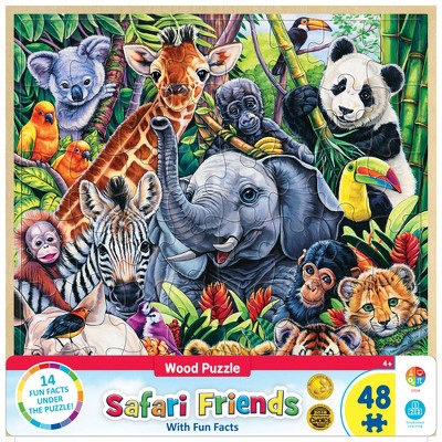 MasterPieces 48 Piece Jigsaw Puzzle for Kids - Safari Friends - 12"x12"