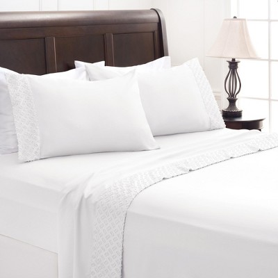 Chanasya Clipped Tufted Textured Boho Microfiber Sheet Set