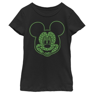 Girl's Disney Mickey Mouse Clover Smile T-Shirt