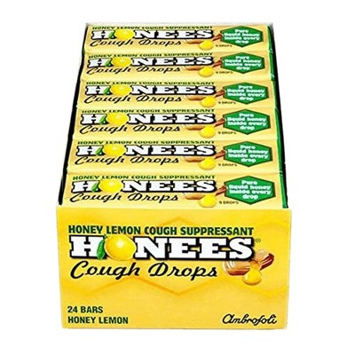 Honees Cough Drops 7.8mg Honey Lemon 9 Ct, CASE OF 24