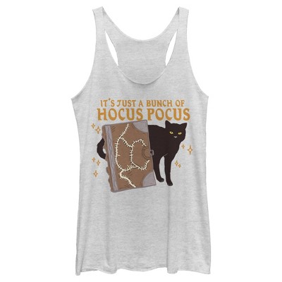 Women's Disney Hocus Pocus Binx Spellbook Racerback Tank Top