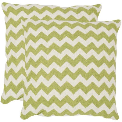 Striped Tealea Pillow (Set of 2) - Safavieh
