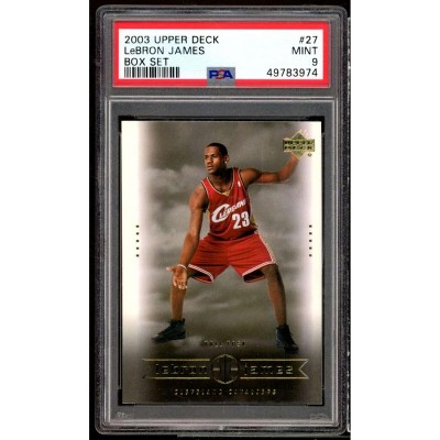LeBron James Rookie Card 2003 Upper Deck LeBron James Box Set #27 PSA 9