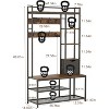 TackView 5-in-1 Hall Tree with Shoe Storage Entryway Bench Coat Rack with 12 Hooks Multi-Functional Storage Organizer for Entryway Hallway - 2 of 4