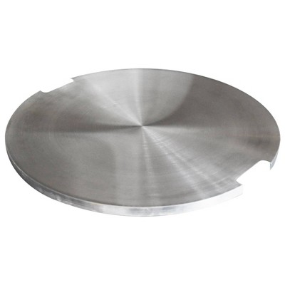 Manchester 21"x21" Rectangle Stainless Steel Lid for Outdoor Fire Pit Table - Elementi: Weather-Resistant Spark Screen