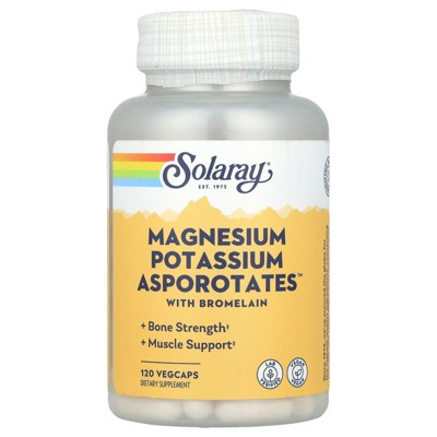 Solaray Magnesium Potassium Asporotates™ with Bromelain, 120 VegCaps