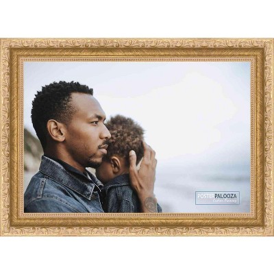 PosterPalooza | Photo Size Refined Gold Picture Frame - UV Acrylic, Foam Board Backing, Hanging Hardware