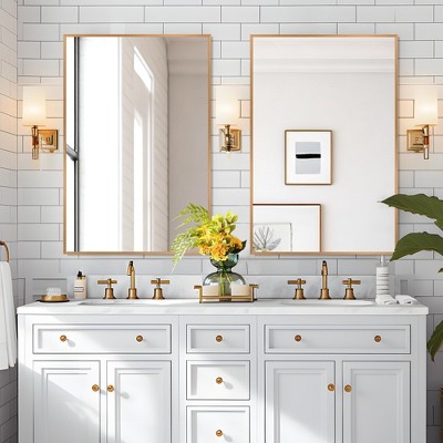 PexFix Aluminum Fine Edge Wall Mirror Set of 2