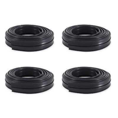 Suncast Professional Grade Dig In 60 Foot Resin Landscape Edging Roll, Black