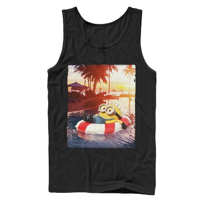 Men's Despicable Me Minion Tropical Vacation Tank Top