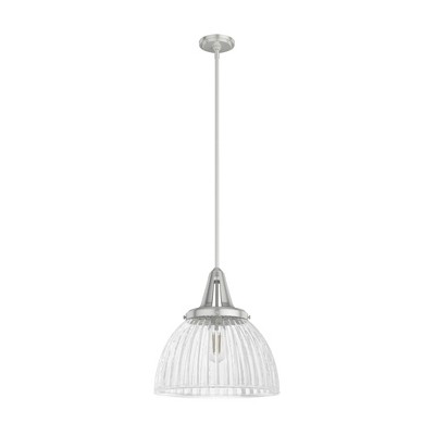 Cypress Grove 16.25" Pendant Light Brushed Nickel Metal Ceiling Fixture for Indoor Spaces