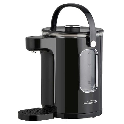 Brentwood 1,100-Watt 3-L Digital Glass Instant Hot Water Dispenser with Tea Infuser, KT-2230BK in Black
