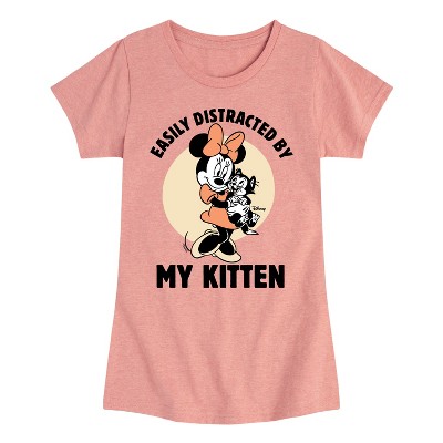 Girls' - Disney - Minnie Mouse Fitted Short Sleeve Graphic T-Shirt