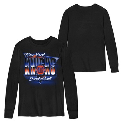 NBA New York Knicks Black Long Sleeve T-Shirt