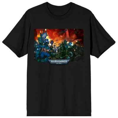 Warhammer 40000 Space Marines Codex Reserve Company Men's Black Graphic T-Shirt