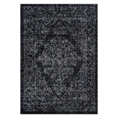 World Rug Gallery Vintage Distressed Area Rug:  Low Pile,  Runner,  Stain & Fade-Resistant