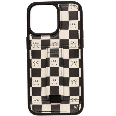 Walli Cases Bow Noir Phone Case with Wallet and Finger Strap