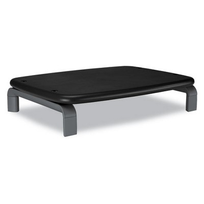 Kensington Monitor Stand with SmartFit, For 21" Monitors, 11.5" x 9" x 3", Black/Gray, Supports 80 lbs