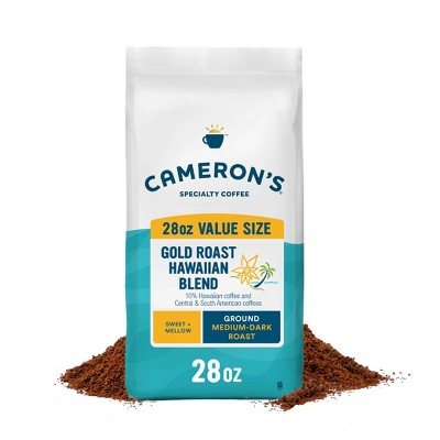 Cameron's Coffee Gold Roast Hawaiian Blend Medium Dark Roast Ground Coffee - 28oz