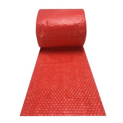 UBMOVE Small Red Bubble Roll Wrap- 12" x 120', Perforated Every 12"