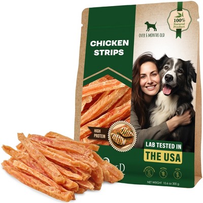Beloved Pets Dog Treats Chicken Jerky Strips, Chews, Rawhide Free, Human Grade 10.6 - 1 Pack