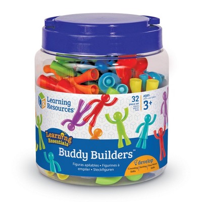 Learning Resources Buddy Builders: Preschool Educational Science Toys for 1-2 Players, Math & Counting Kits