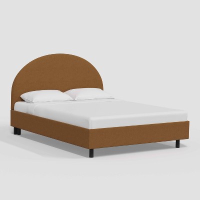 Adaline Upholstered Platform Bed with Arched Headboard in Linen - Threshold™