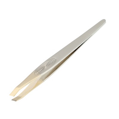 Unique Bargains Thread Stainless Steel Eyebrow Tweezers Silver Tone 1 Pc