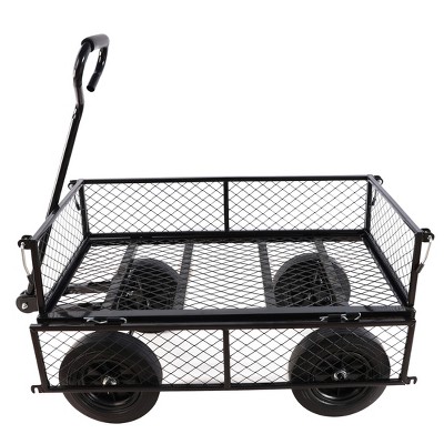 Solid wheels Tools cart Wagon Cart Garden cart trucks make it easier to transport firewood