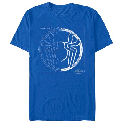 Men's Marvel Spider-Man: No Way Home Spider Icon Blueprint T-Shirt