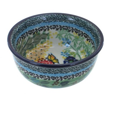 Blue Rose Polish Pottery 114 Ceramika Artystyczna Small Bowl