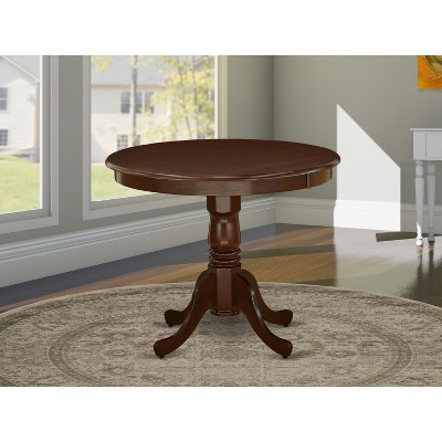 HomeStock 36 Inch Pedestal Round Dining Table