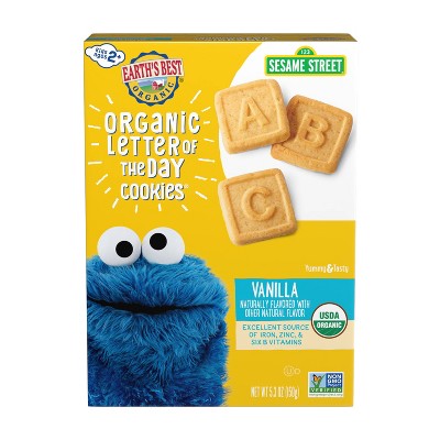 Earth's Best Organic Cookies Baby & Toddler Snacks - Vanilla - 5.3oz