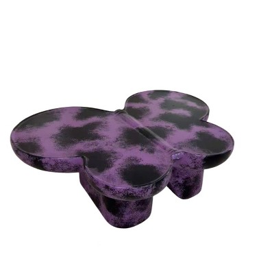 Modern Butterfly Coffee Table, Fiberglass Accent Table with Sculptural Design for Living Room - Koiai