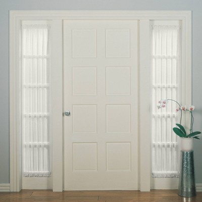 72"x28" Emily Sheer Voile Rod Pocket Door Sidelight Curtain Panel - No. 918