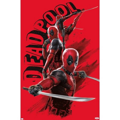 Trends International Marvel Deadpool & Wolverine - Deadpool Poses Unframed Wall Poster Prints
